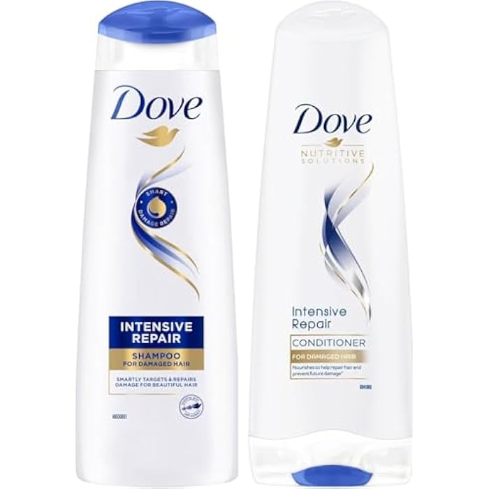 Dove Ultra Care Intensive Repair Shampoo 250ml and Conditioner 200ml | for Damaged Hair | 2 Pack - Image 1